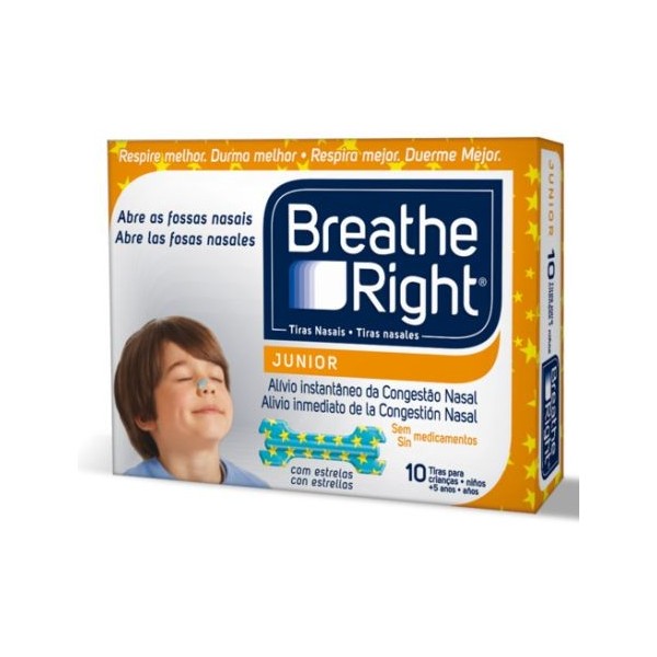 Breathe Right Junior Respira Mejor Tira Nasal 10 uds