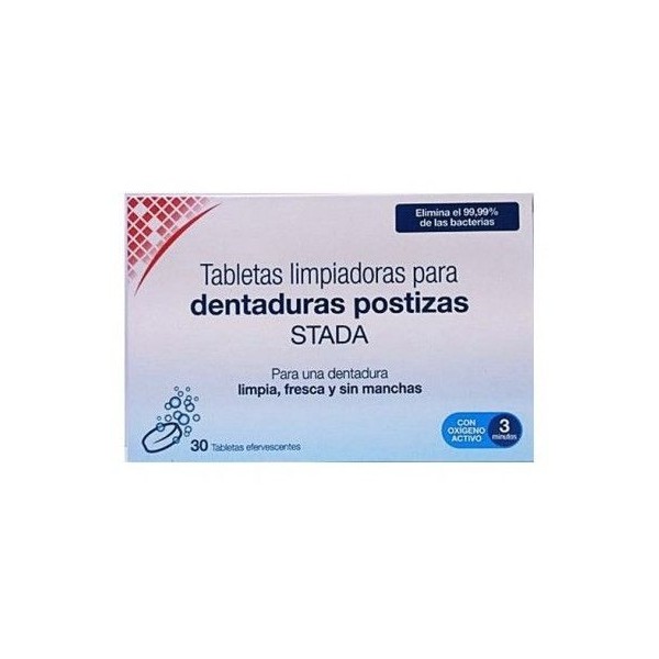 Stada Tabletas Limpiadoras Dentaduras Postizas 30 uds