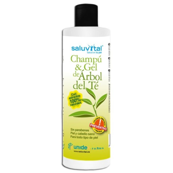 Saluvital Champú y Gel Árbol del Té 300 ml