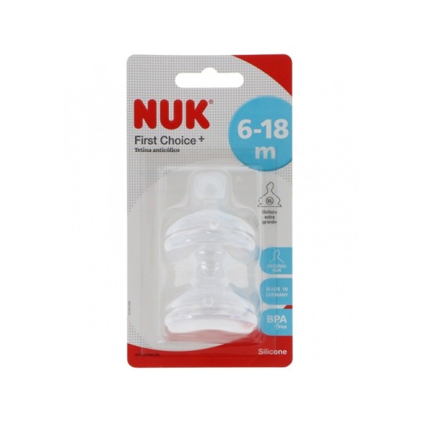 Nuk Tetina FC+ Flow Control Silicona 2uds