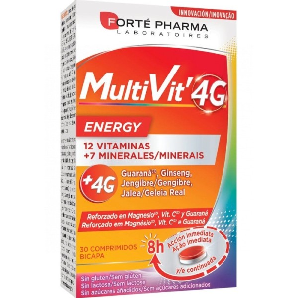 Forté Pharma Multivit 4 Energy 30 Comprimidos