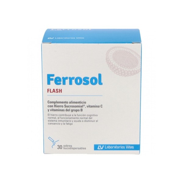 Ferrorol Flash 30 Sobres Bucodispensables