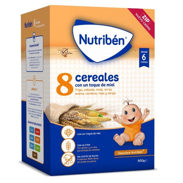 Nutribén 8 Cereales Con Un Toque De Miel 600 gr