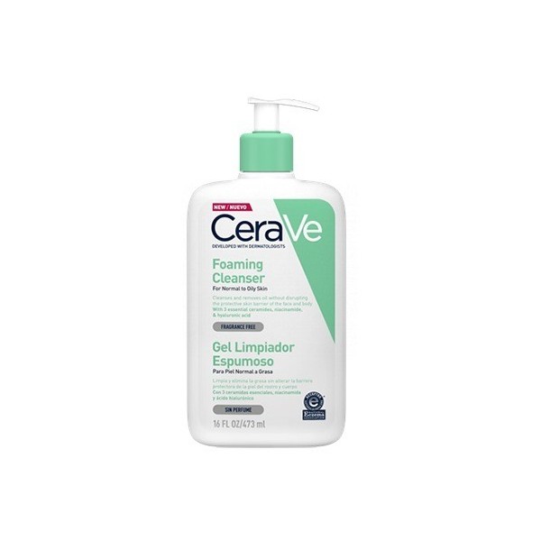 Cerave Gel Limpiador Espumoso 473 ml