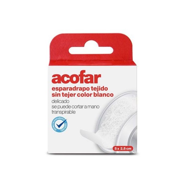 Acofar Esparadrapo Tejido sin Tejer Blanco 5m X 1,5cm