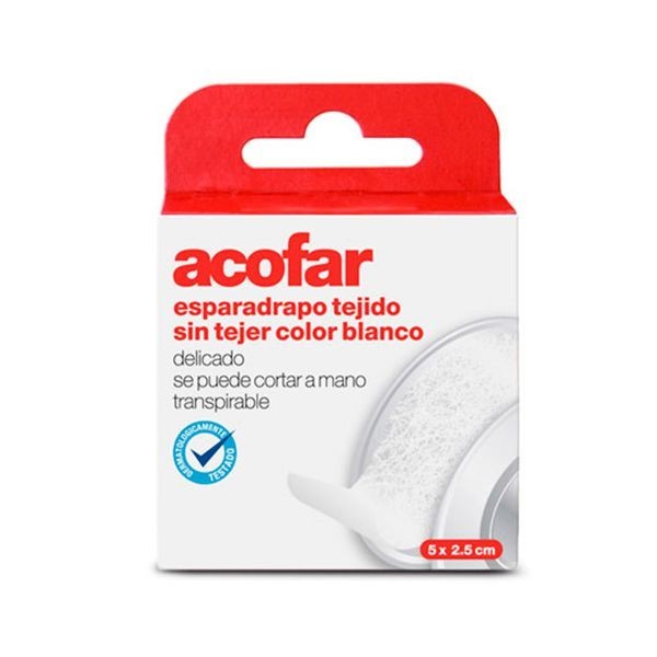 Esparadrapo Acofar S/tejer Blanco 5x5cm