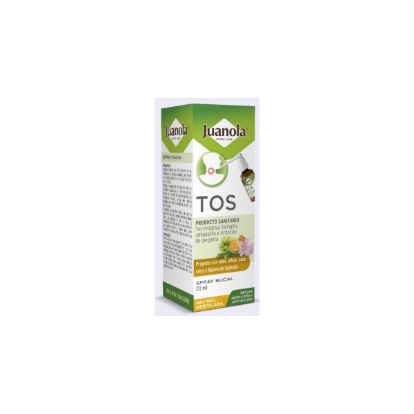 Juanola Tos Spray Bucal Miel Mentolada 20ml