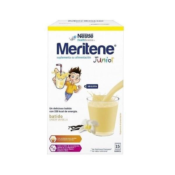 Meritene Junior Batidos Vainilla 30gr 15 Uds