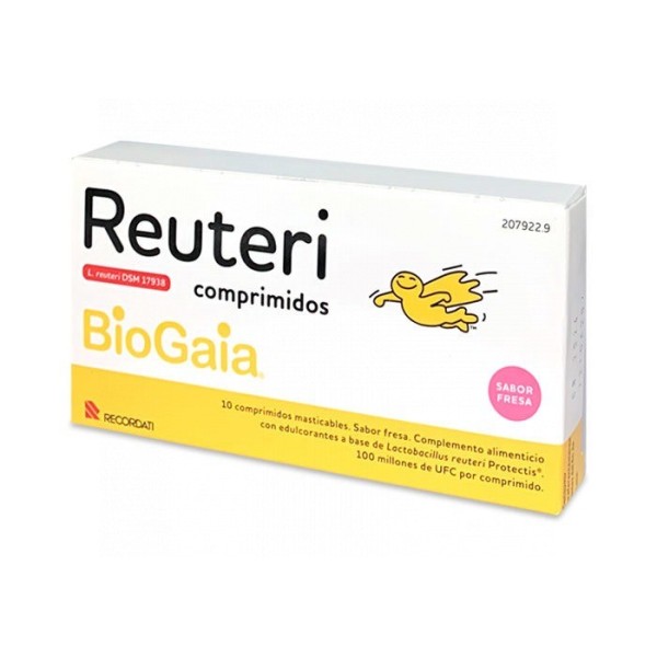 Reuteri BioGaia Sabor Fresa 10 Comprimidos