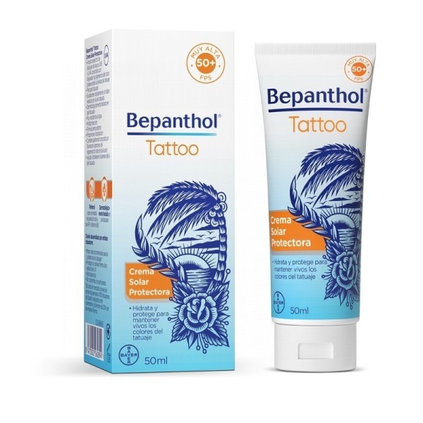 Bepanthol Tattoo Crema Solar Protectora SPF50+ 50ml