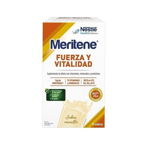 Meritene Fuerza y Vitalidad Vainilla 15 Sobres