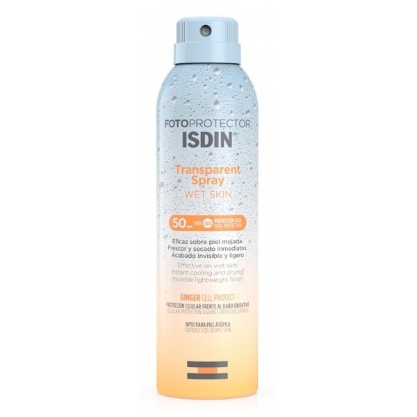 Isdin Fotoprotector Transparent Spray Wet Skin SPF-50 250 Ml