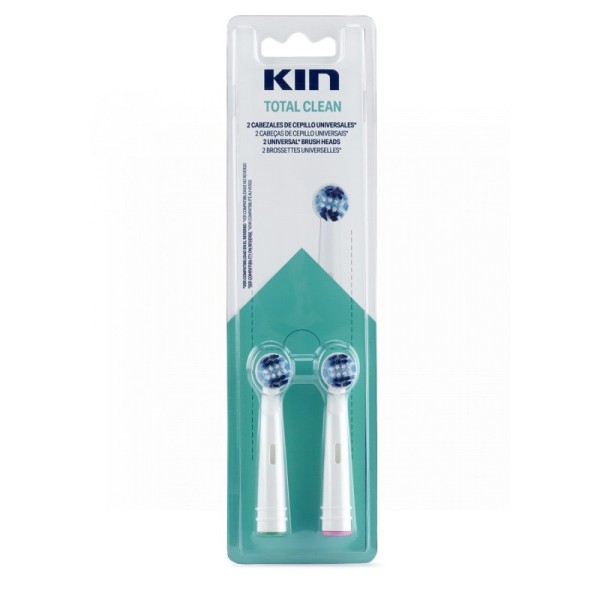 Kin Recambio Total Clean Cepillo Eléctrico 2uds