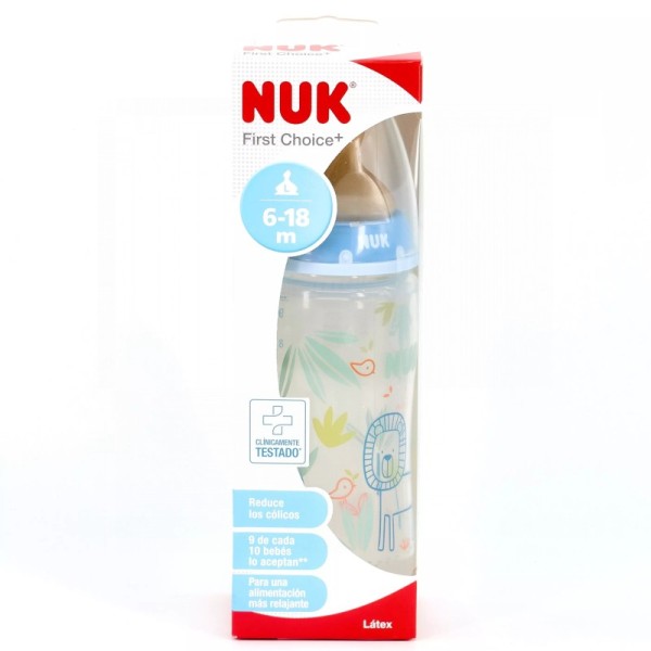 Nuk Biberón Látex Col 2020 6-18M Talla L 300ml