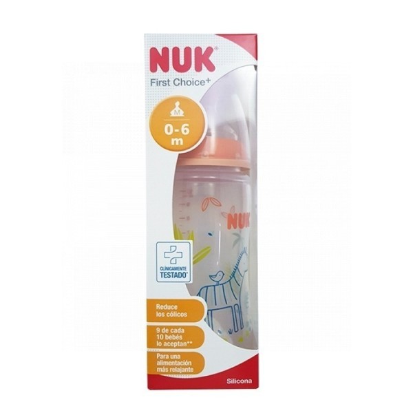 Nuk Biberón Silicona Col 2020 0-6M Talla M 300ml