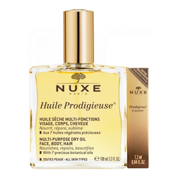 Nuxe Huile Prodigieuse 100ml + Prodigieux Le Parfum 1,2ml