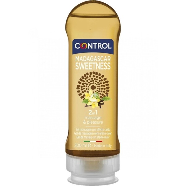 Control Gel de Masaje Efecto Calor Madagascar Sweetness 200ml